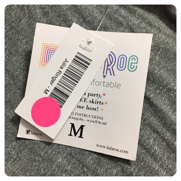 🆕LULAROE julia ringer heathered gray dress - Picture 5 of 8